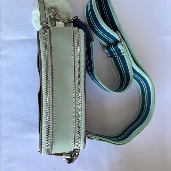 No Boundaries Blue and Green Crossbody Bag with Adjustable Strap - Picture 3 of 6